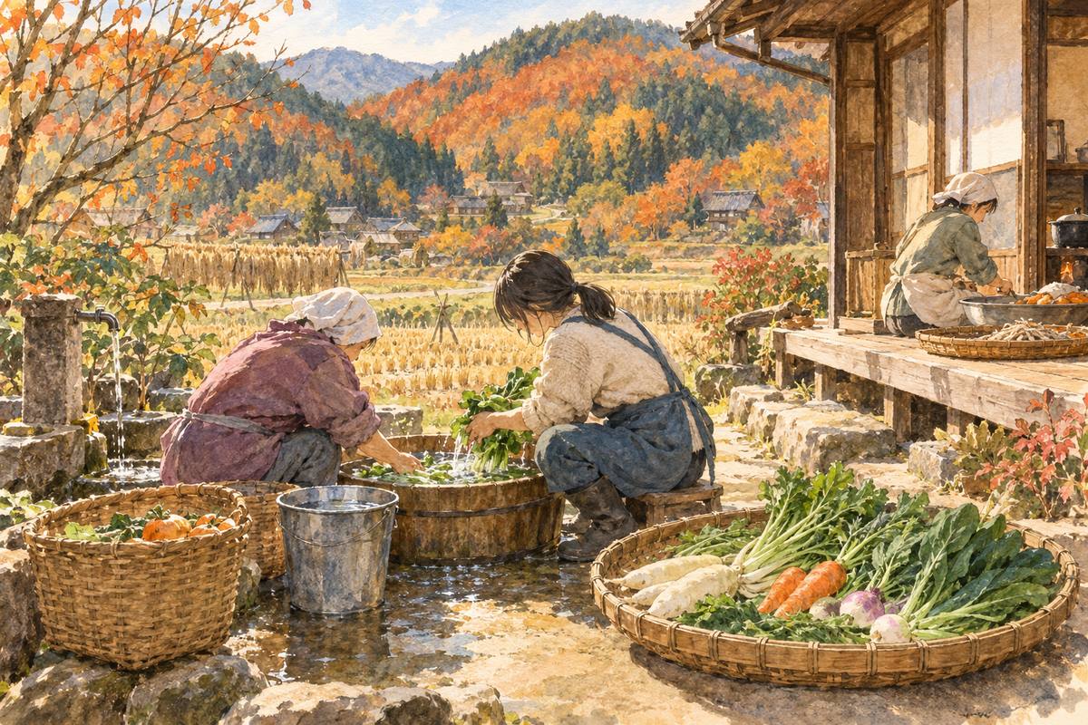 坂井市竹田の集落に泊まり、農山村の仕事を手伝う3日間（イメージ）