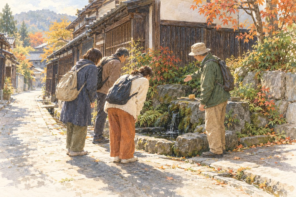 盛岡の町家と湧き水を、盛岡のガイドと歩く（イメージ）
