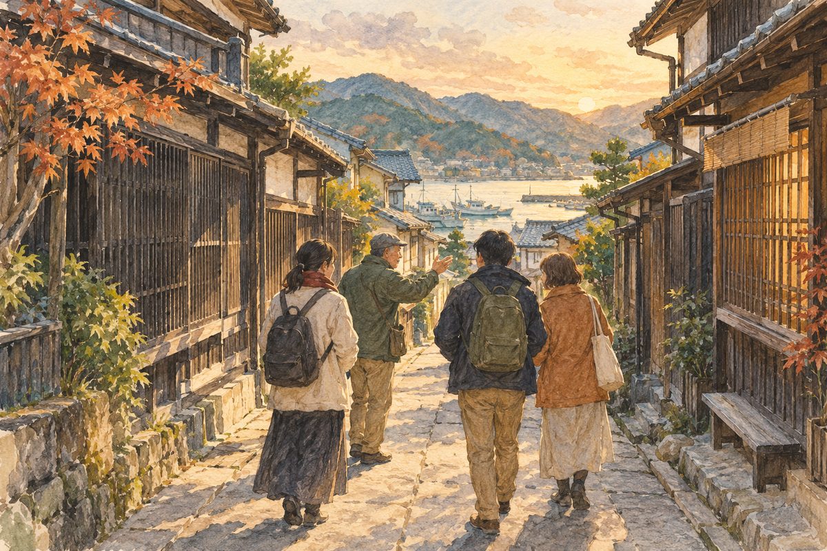 小浜西組と三丁町を、若狭の語り部と歩く（イメージ）